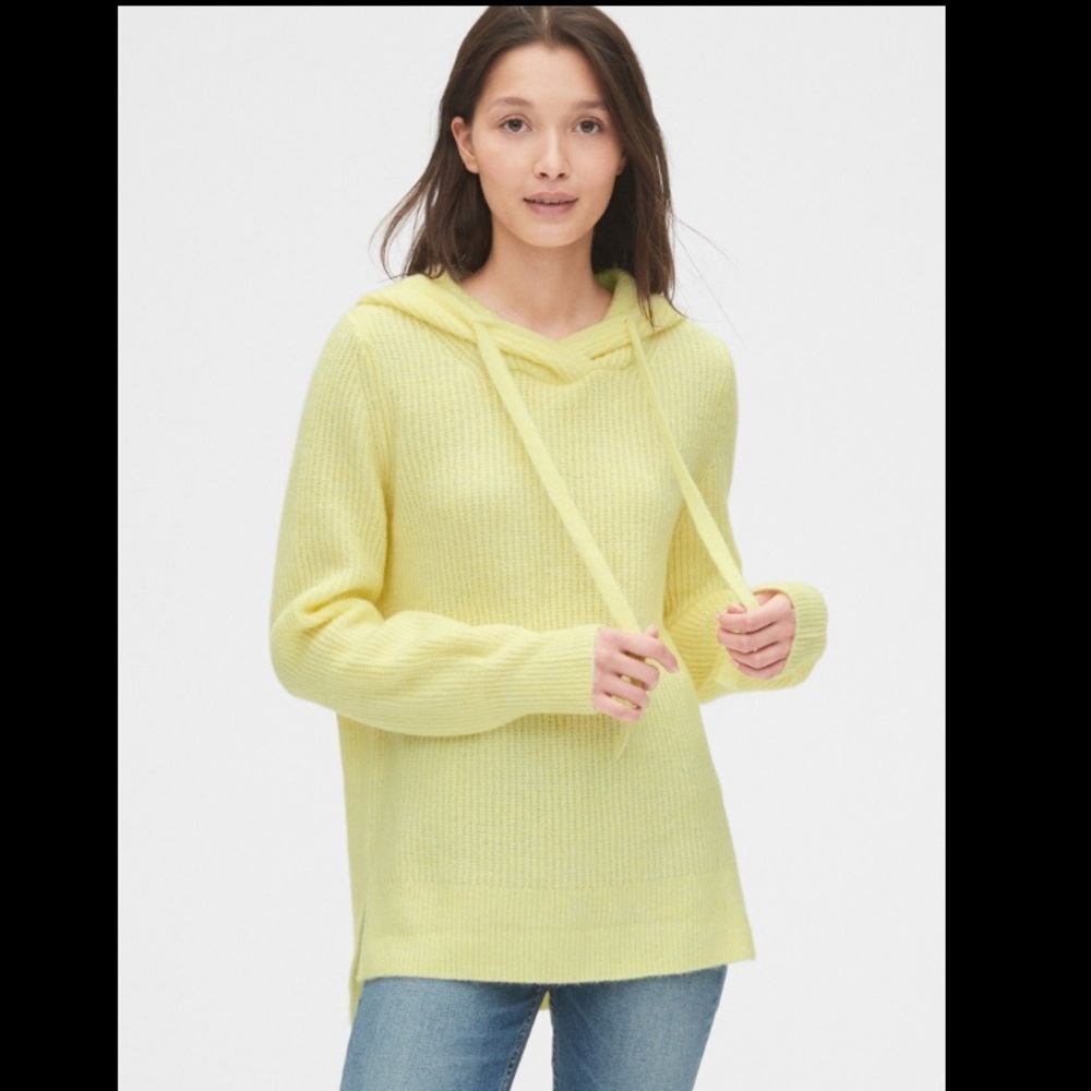 Gap Ribbed Pullover Hoodie Sweater